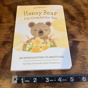 Slumberkins Honey Bear Book - Yellow and Brown